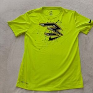 Nike Boys Neon Yellow Dri FIT Athletic T Shirt Size XL 13 15 Yrs 3‎ Brand